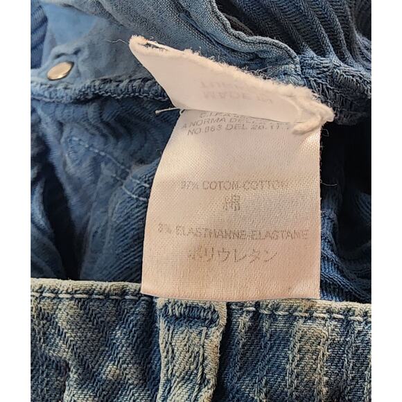 Cotelac Jeans Womens 0 Blue Acote Swirls French Designer Boho Casual Streetwear - Picture 9 of 9